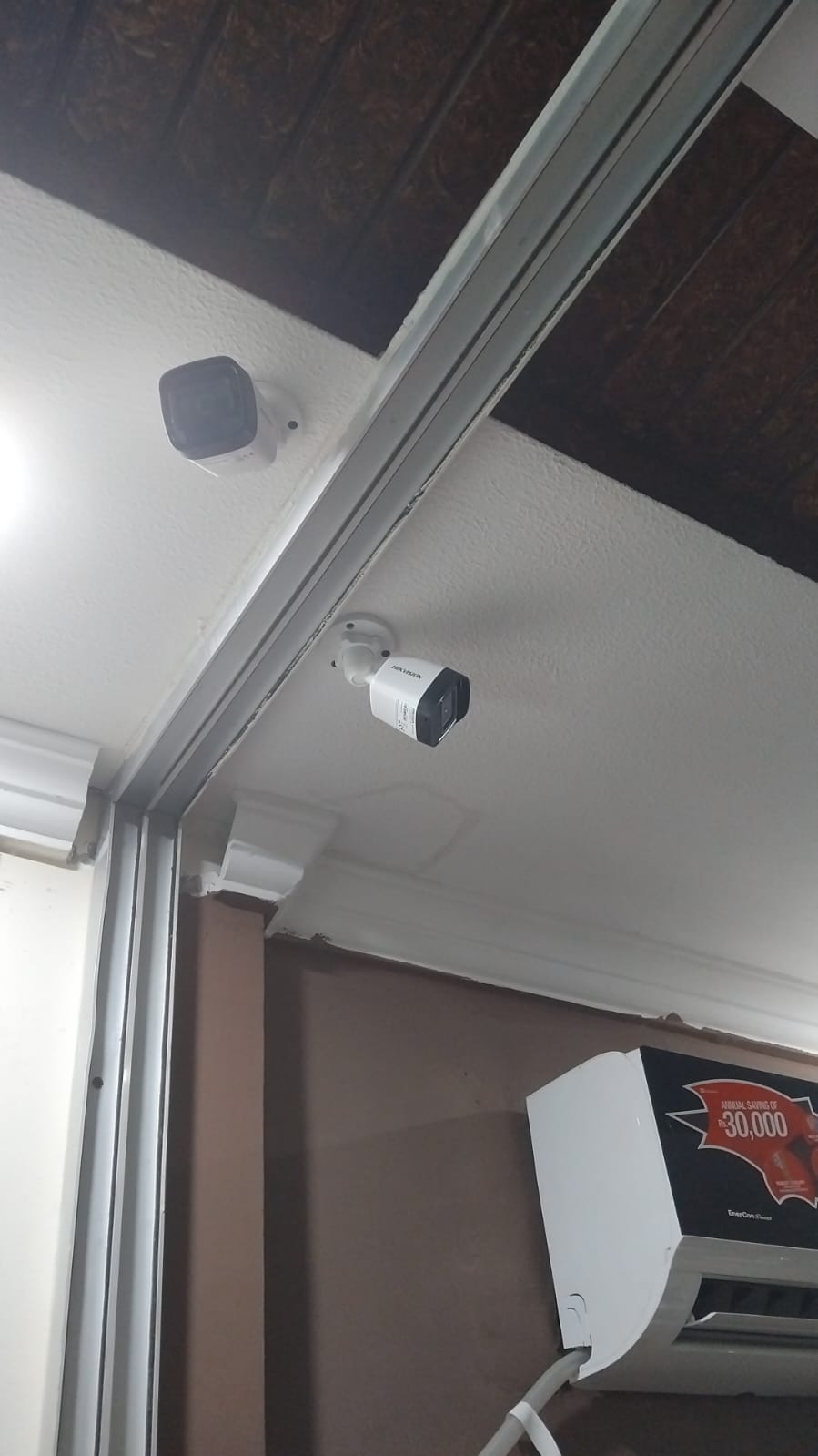 Hikvision bullet camera installed in DHA home